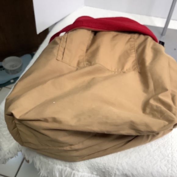 EUC Gap Red Wool shoulder bag tote - Picture 10 of 11